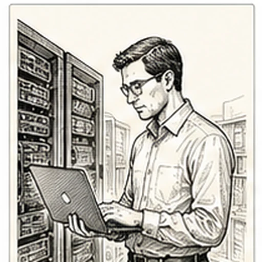 The Tech Engineer — illustration of a closed laptop with a house keychain on top and an RSU vesting schedule