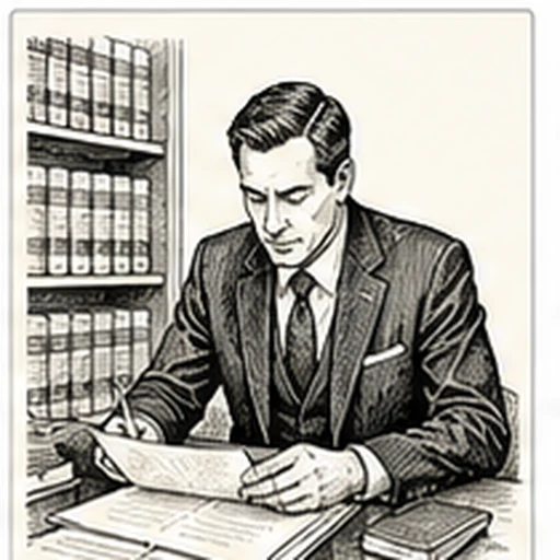 The Big Law Partner — illustration of an open briefcase with a K-1 form and house keychain